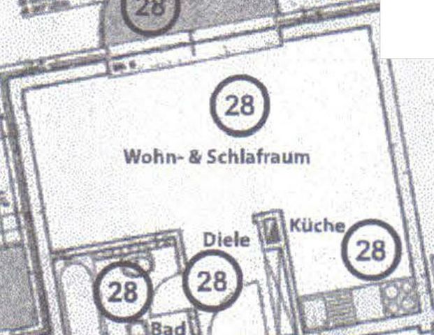 Zentrale, möblierte, 30 m² 1-Zi.-Whg. mit Balkon & TG-Stellplatz - Foto 1
