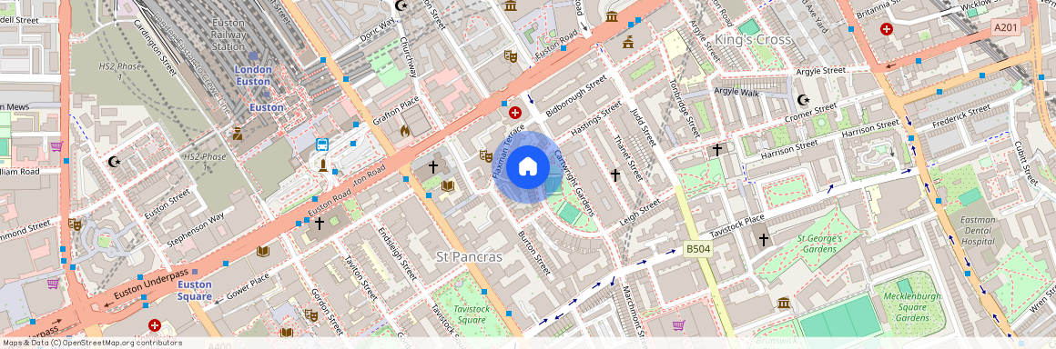 Cartwright Gardens, Bloomsbury, London, WC1H