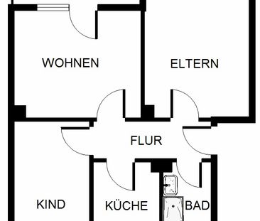 3-Zimmer-Wohnung in Gelsenkirchen Scholven - Foto 1