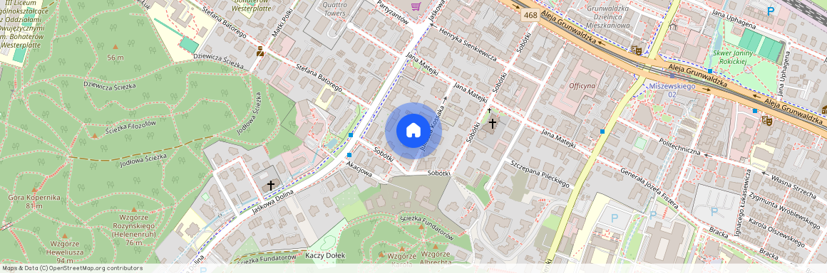 ul. Juliusza Kossaka, Wrzeszcz Górny, Gdańsk, pomorskie