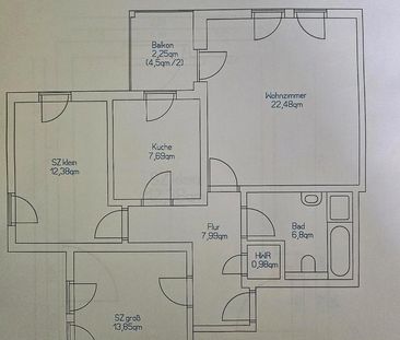 Schöne 3-Zimmer Wohnung mit Fahrstuhl und Tiefgarage - Photo 1