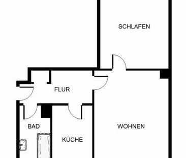 Sehr schöne 2-Raum-Wohnung in ruhigem Haus - Foto 6