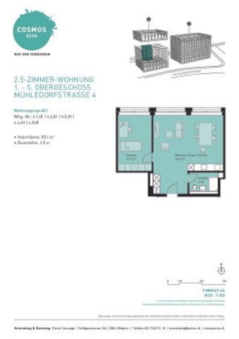 Appartement moderne de 2,5 pièces à la gare de Bümpliz - Photo 2