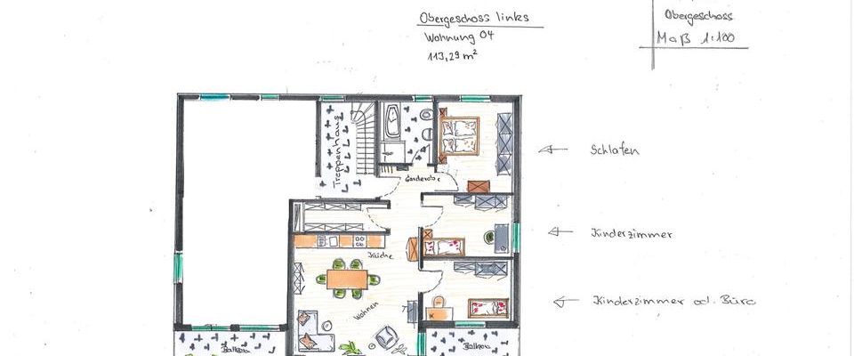 Helle und schöne 4-Zimmer Wohnung in Kehl-Bodersweier - Photo 1
