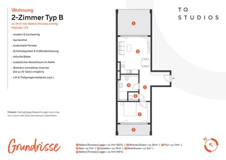 Lichtdurchflutete 2-Zimmer Wohnung mit moderner Ausstattung - Photo 5