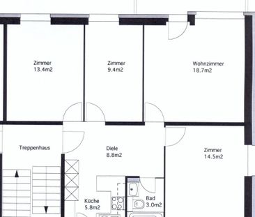 4.5 Zimmer, 80 m², 3. Stock - Foto 5