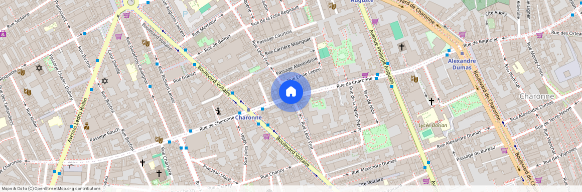 Rue Richard Lenoir, entre Rue de Charonne et Rue Gobert 75011 Paris (11e arrondissement)