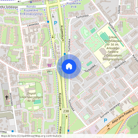 ul. Tucholska, Wzgórze Wolności, Bydgoszcz, kujawsko-pomorskie