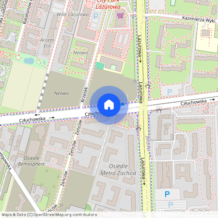 ul. Człuchowska, Chrzanów, Bemowo, Warszawa, mazowieckie