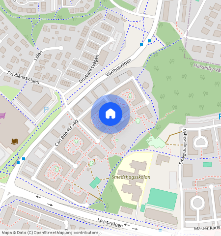 Carl Bondes väg **, Villastaden