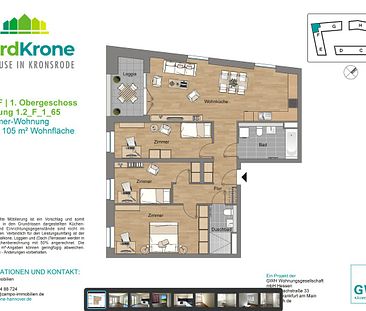 Erstbezug im neuen Stadtteil Kronsrode Hannover: EBK, Fußbodenheizung, Balkon, E-Lademöglichkeiten u.v.m. - Photo 6