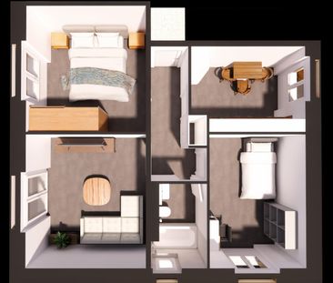 Moderne 3 Zimmer Wohnung mit Balkon – kürzlich saniert! - Foto 6