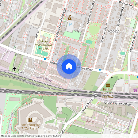 ul. Eliasza Radzikowskiego, Azory, Prądnik Biały, Kraków, małopolskie