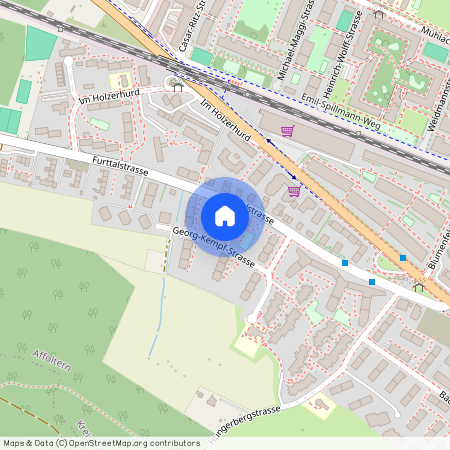 Georg-Kempf-Str. 12, 8046 Zürich, Lageplan