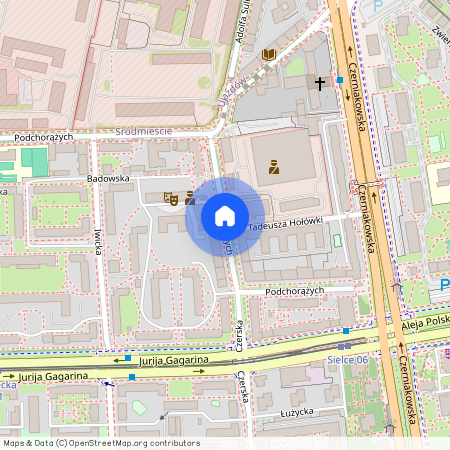 ul. Podchorążych, Sielce, Mokotów, Warszawa, mazowieckie