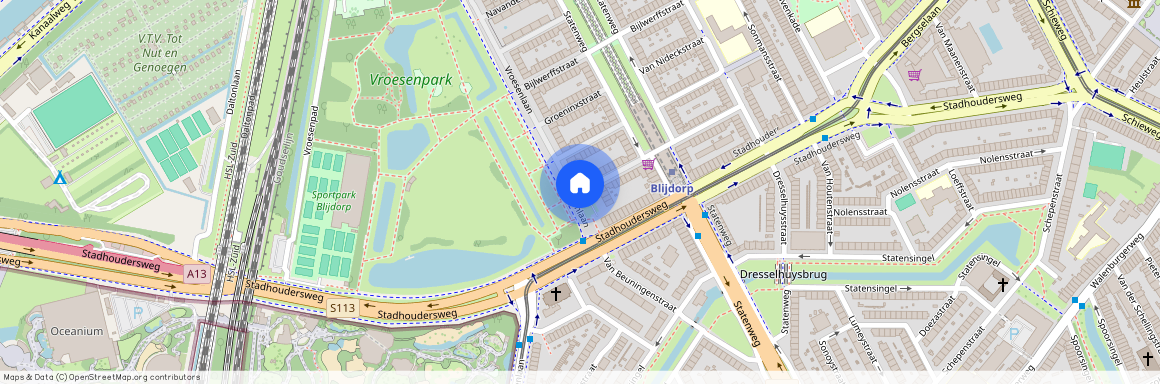 Blijdorp, 3039 DZ, Vroesenlaan, Rotterdam