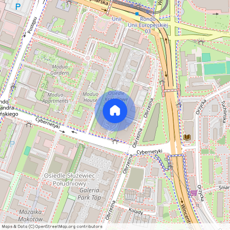 ul. Cybernetyki 2h, Służewiec, Mokotów, Warszawa, mazowieckie