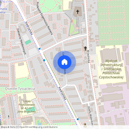 ul. Zapolskiej, Tysiąclecie, Częstochowa, śląskie