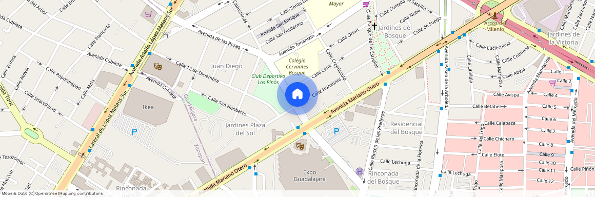 Av de Las Rosas 1297, Chapalita, 44500 Guadalajara, Jal. #1297, Colonia Campo de Polo Chapalita, C.P. 44500, Jalisco