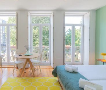 Studio for rent in Porto, furnished, balcony available. - Photo 6
