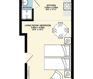 Studio Flat, Holcombe House, BN2 - Photo 2