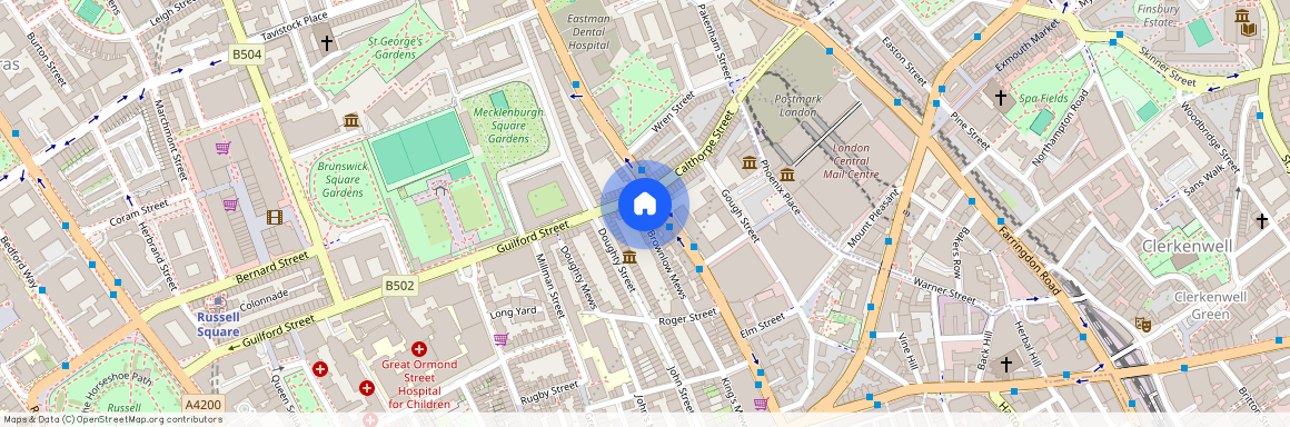 Gray’s Inn Road, Bloomsbury, London, WC1X 8TU, Bloomsbury