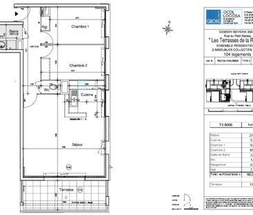 Appartement T3 à louer Cesson Sevigne - 66 m² - Photo 3