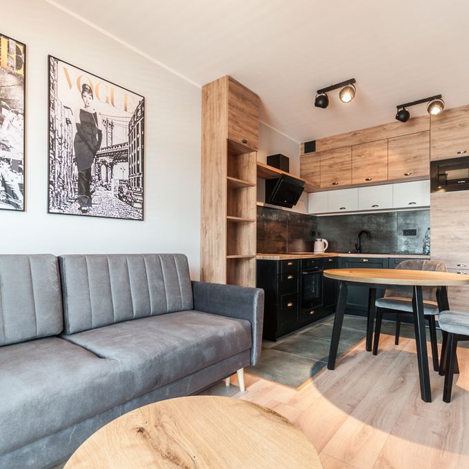 (Symbol 438612) MIESZKANIE na WYNAJEMSzczecin, Centrum piękna kawalerka w nowym budynku w centrum - Zdjęcie 1