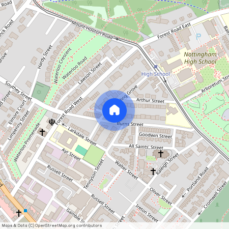 Flat 1, 24 Burns Street, Nottingham, NG7 4DT