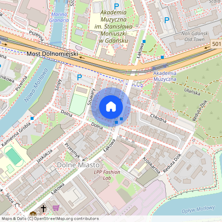 ul. Łąkowa, Śródmieście, Gdańsk, pomorskie