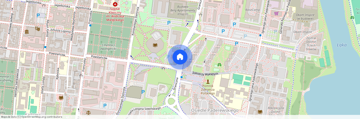 ul. Graniczna, Osiedle Paderewskiego-Muchowiec, Katowice, śląskie