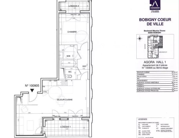 location Appartement T2 DE 56.8m² À BOBIGNY - Photo 1