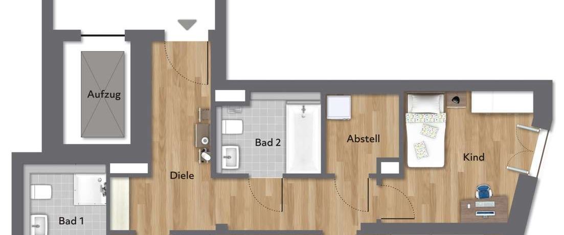 Leben in der Altstadt - Moderne 3 Zimmerwohnung mit Loggia - Foto 1