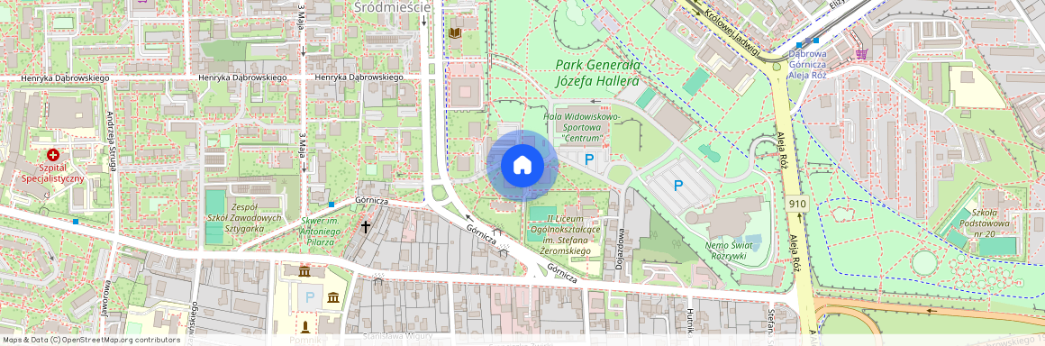 Aleja Kościuszki, Śródmieście, Śródmieście, Dąbrowa Górnicza, śląskie