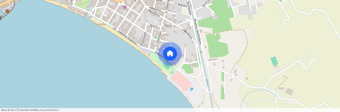 Καθόδου Δωριέων 50, 303 00 Ναύπακτος, Κέντρο (Ναύπακτος)
