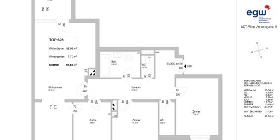 2-Zimmer-Wohnung mit Loggia, Top 628 - Foto 3