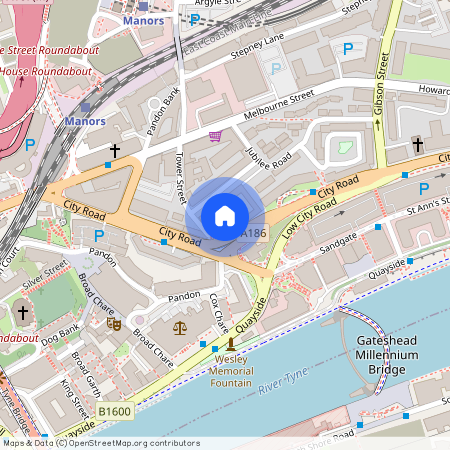 4 bedroom Student Flat to rent in Bridge View House, 15-23 City Road, Newcastle Upon Tyne