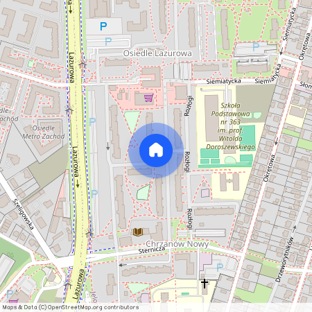 ul. Lazurowa, Jelonki Południowe, Bemowo, Warszawa, mazowieckie