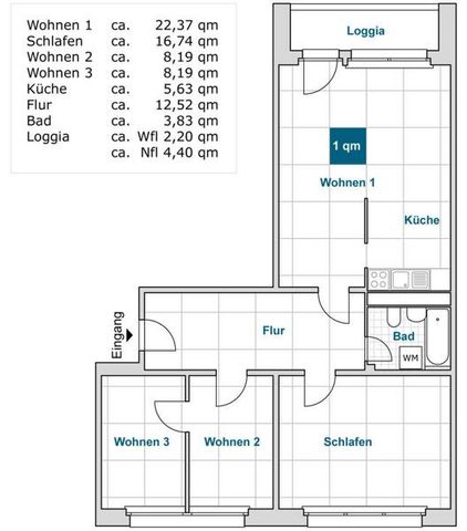 Ansprechende 3-Zimmer-Wohnung mit Duschbad! - Foto 5