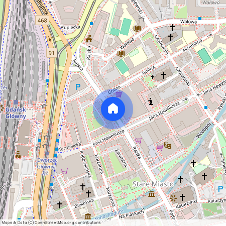 ul. Rajska, Śródmieście, Gdańsk, pomorskie