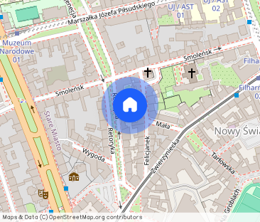 Tania kawalerka koło Wawelu,całość 1900zł,MPEC,WIFI,Jubilat, Bulwary - Фото 1