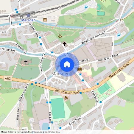 Market Place, Marsden, Huddersfield, West Yorkshire, HD7