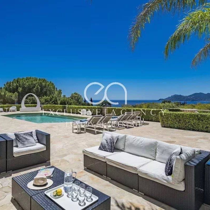 Cannes Location meublee a l'annee villa 7 pieces 284.68 m² piscine et vue mer - Photo 1