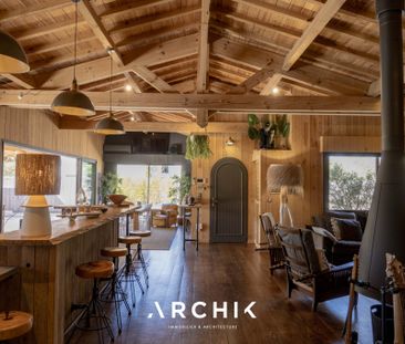 Architecture contemporaine en bois, cette maison de 200 m2 ouvre su... - Photo 4