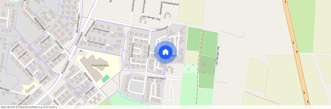 Hylleblomsvägen, Viken