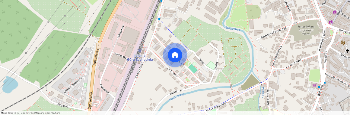 ul. Transportowa, Śródmieście, Jelenia Góra, dolnośląskie