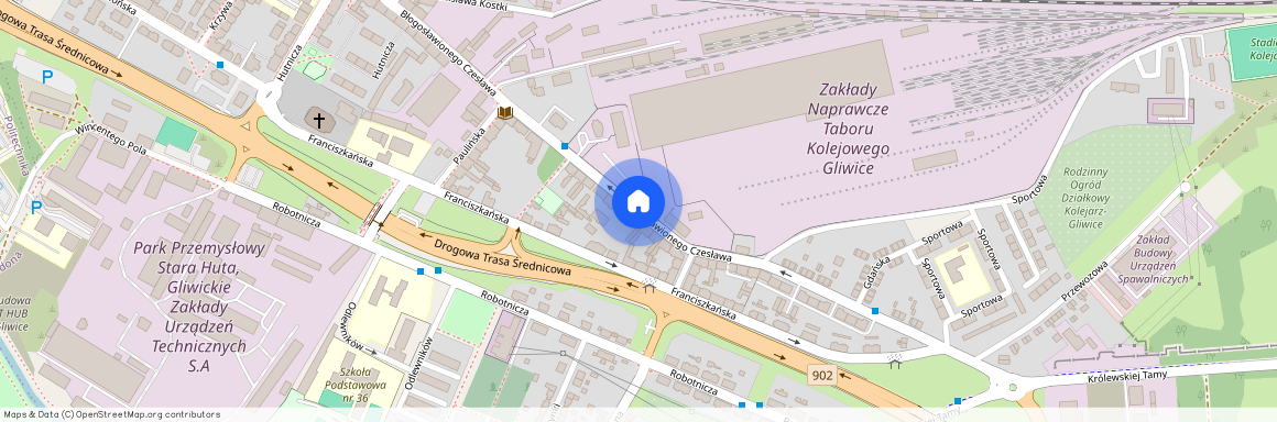 Zatorze, Błogosławionego Czesława, Gliwice