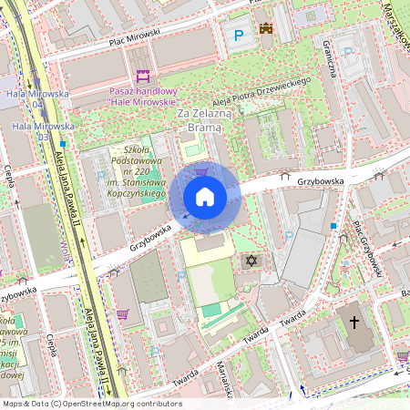 ul. Grzybowska, Śródmieście Północne, Śródmieście, Warszawa, mazowieckie