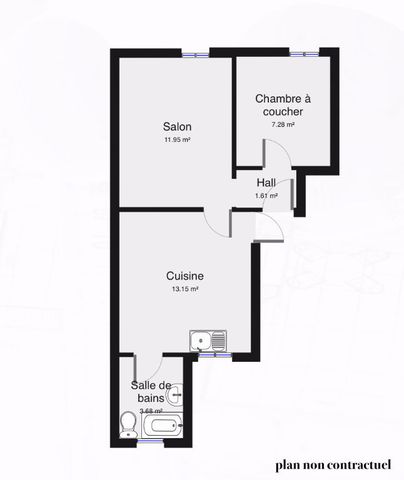 Location appartement 2 pièces, 38.00m², Angers - Photo 2