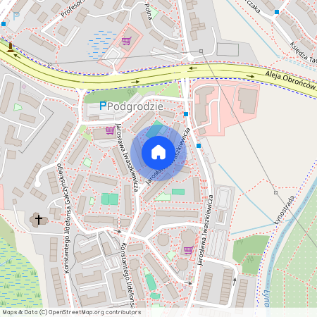 ul. Jarosława Iwaszkiewicza, Podgrodzie, Olsztyn, warmińsko-mazurskie